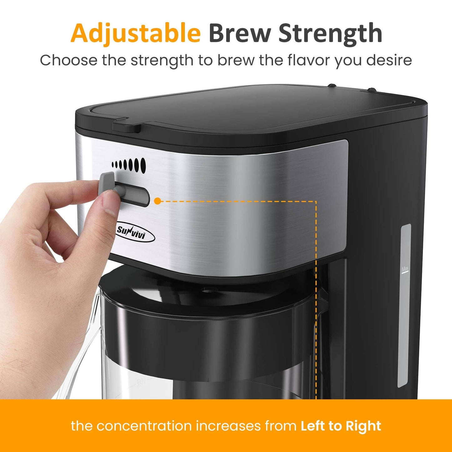 Iced Tea Maker 3-Quart Pitcher, Iced Coffee Brewing Maker