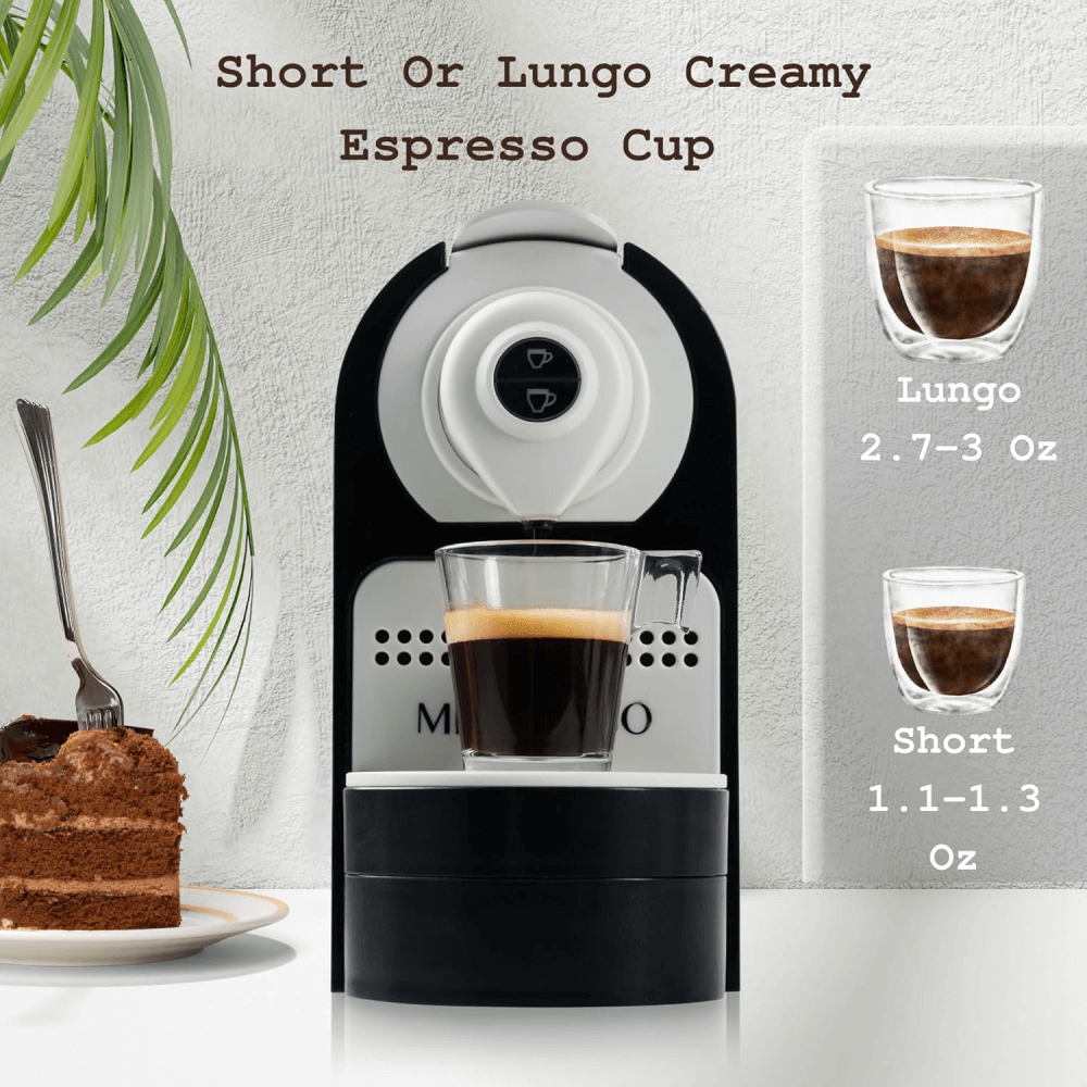 Mixpresso Espresso Machine for Nespresso Compatible Capsule, Programmable Buttons for Espresso and Lungo, 27oz 1400W