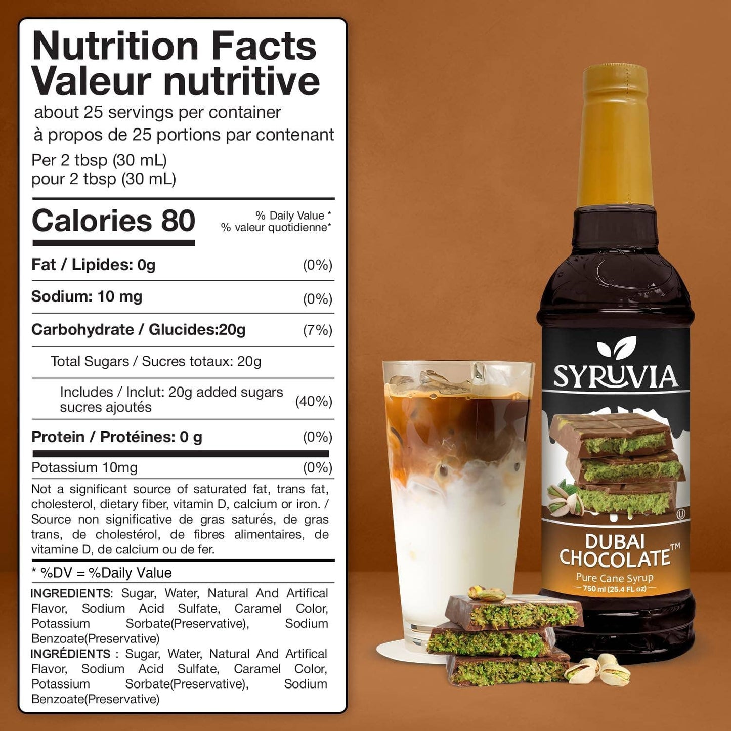 Dubai Chocolate Syrup