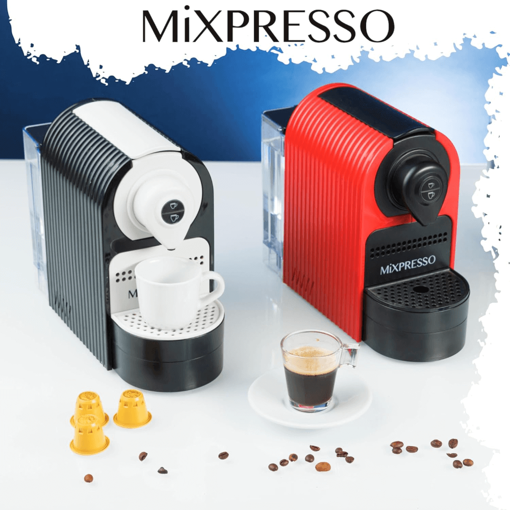 Mixpresso Espresso Machine for Nespresso Compatible Capsule, Programmable Buttons for Espresso and Lungo, 27oz 1400W