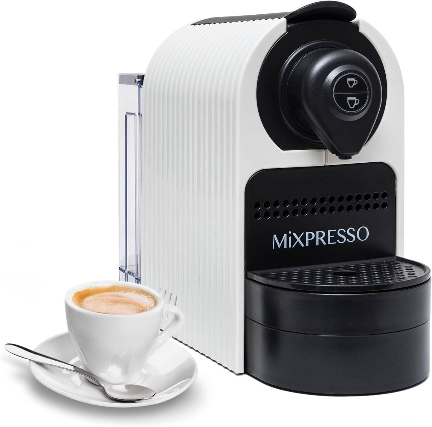 Mixpresso Espresso Machine for Nespresso Compatible Capsule, Programmable Buttons for Espresso and Lungo, 27oz 1400W