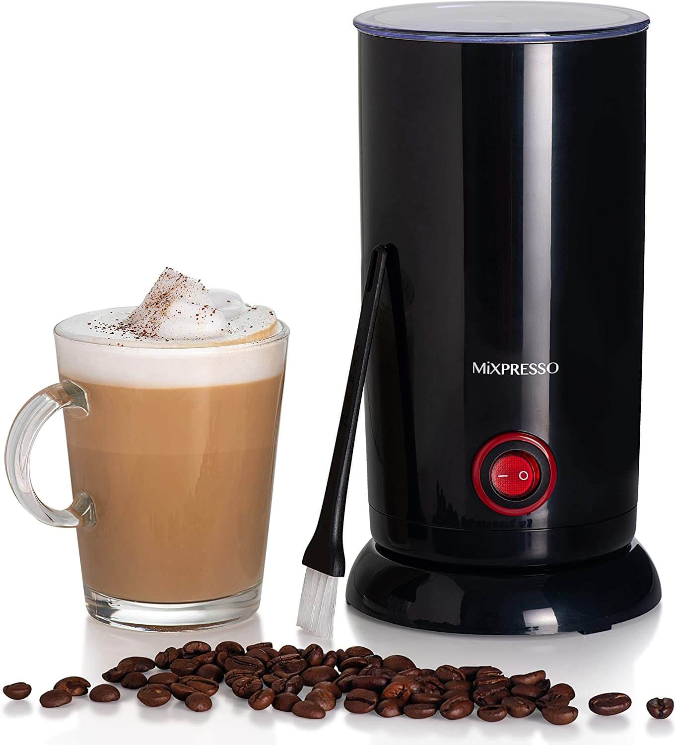 Mixpresso Electric Milk Frother - Latte Art Steamer, Cappuccino Machine And Milk Warmer, Hot and Cold Foam Maker