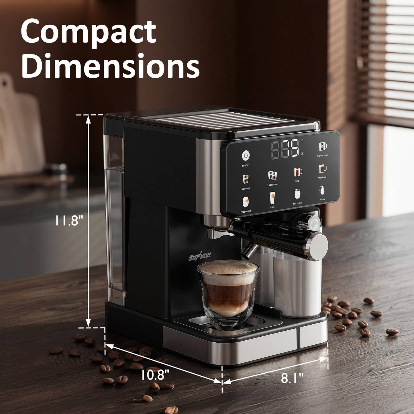 Espresso Machine & Iced Coffee Maker with Cold Brew